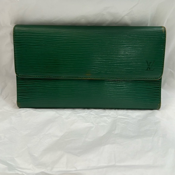 Louis Vuitton Handbags - Louis Vuitton Green Epi Long Wallet